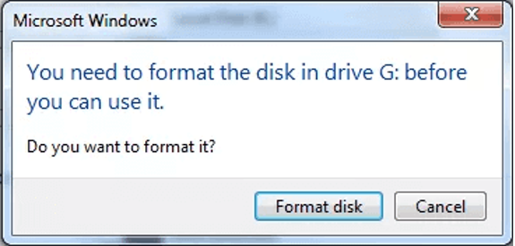 Try Formatting the Drive