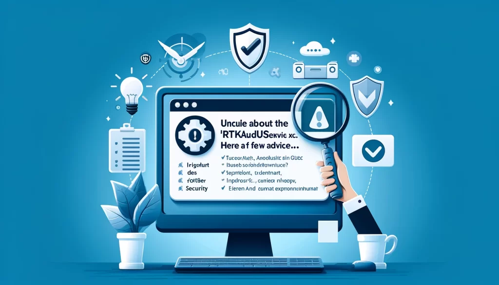 Unsure about the ‘RtkAudUService64.exe’? Here are a Few Advises..